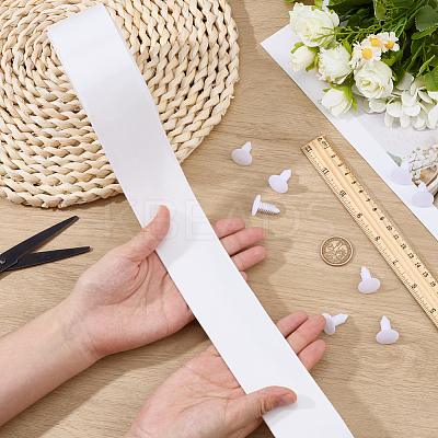 PVC Replacement Straps with Rivets for Outdoor Lawn Furniture Chaise Lounge Repair OCOR-WH0105-080B-1