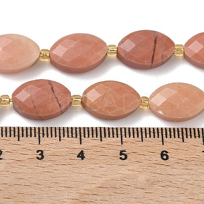 Natural Rouge Jade Beads Strands G-A295-A10-01-1