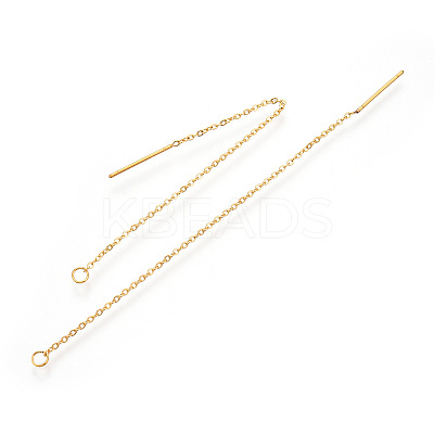 304 Stainless Steel Stud Earring Findings LS-X-STAS-S070-G-1