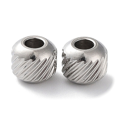 Non-Tarnish 201 Stainless Steel Spacer Beads STAS-K259-14A-P-1
