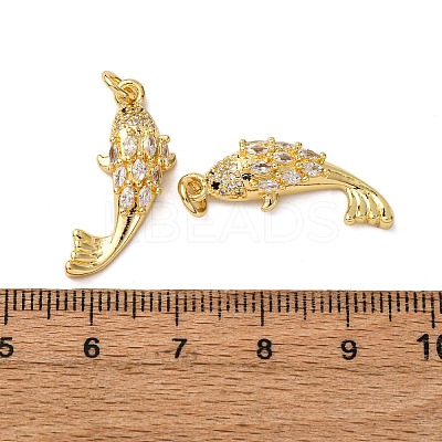 Brass Micro Pave Cubic Zirconia Pendants KK-A271-03D-G-1