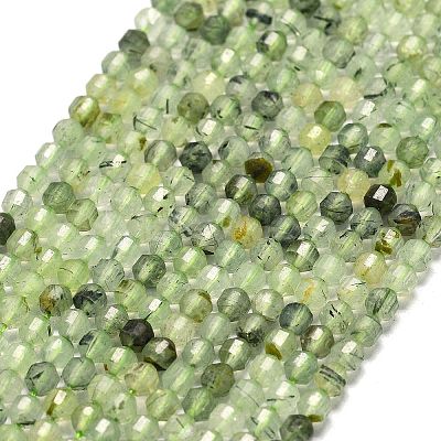 Natural Prehnite Beads Strands G-A260-A34-01-1
