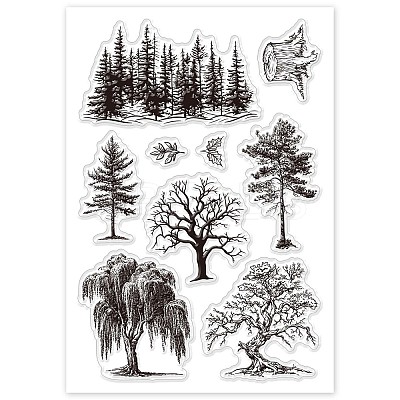 Summer Theme PVC Plastic Clear Stamps DIY-WH0631-0239-1