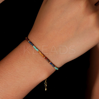 Natural Imperial Jasper & Synthetic Turquoise Beaded Bracelets for Women CX4313-1