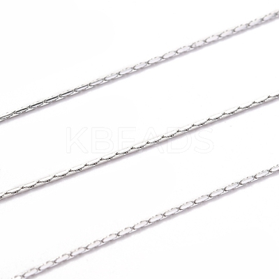 Tarnish Resistant 3.28 Feet 304 Stainless Steel Boston Link Chains X-CHS-L017-13A-1