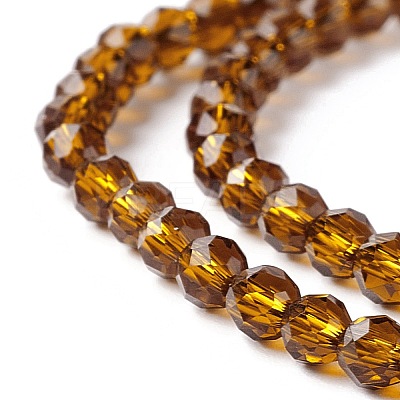 Transparent Glass Beads Strands X-GLAA-C019-01B-07-1
