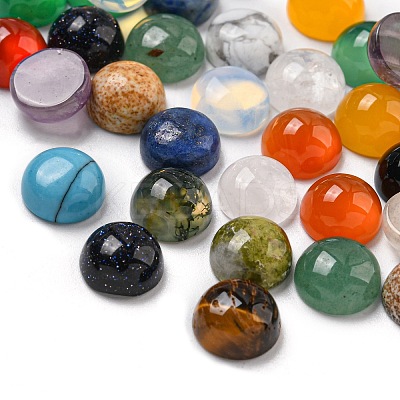 Natural & Synthetic Gemstone Cabochons G-PH0034-41-WH-1