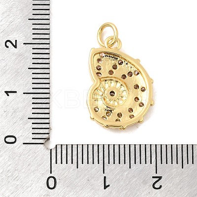 Brass Micro Pave Cubic Zirconia Pendants KK-A266-49C-G-1