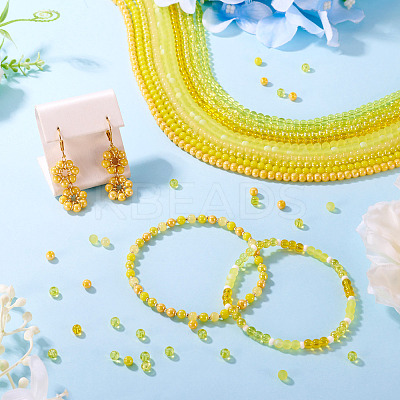 10 Strands 10 Styles Electroplate Opaque Glass Beads Strands GLAA-TA0003-60-1