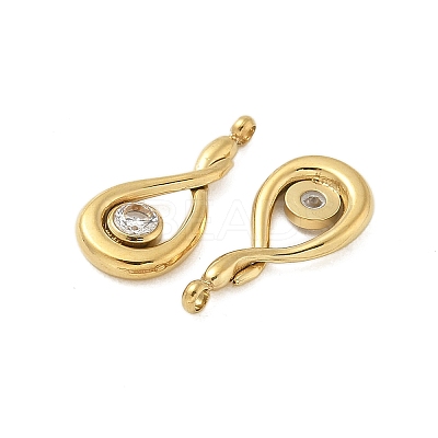 304 Stainless Steel Pendants STAS-R005-08G-05-1
