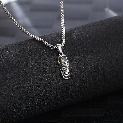 Non-Tarnish 304 Stainless Steel Pendant Necklaces for Women GL4256-1-1