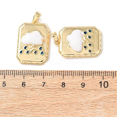 Brass Pendants KK-D223-04G-1