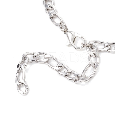 3Pcs 3 Styles 304 Stainless Steel Chain Bracelet Making AJEW-JB01411-1