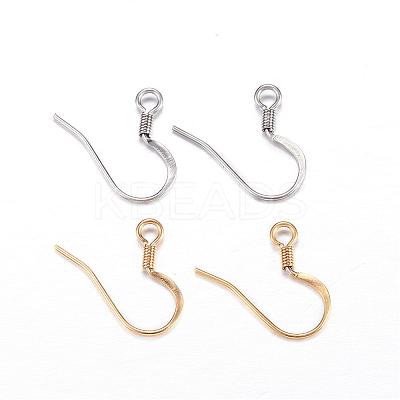 304 Stainless Steel French Earring Hooks STAS-N0013-15-1