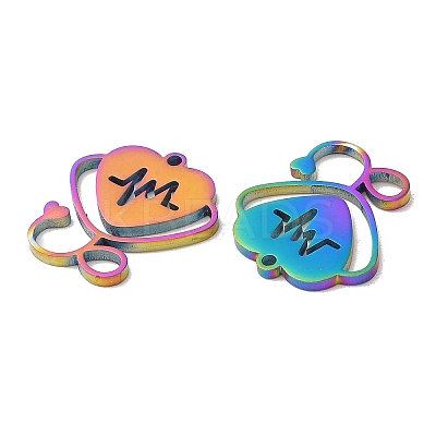 Ion Plating(IP) 304 Stainless Steel Pendants STAS-L020-020RC-1
