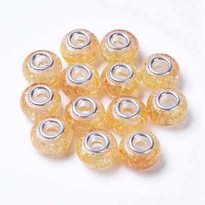 Two Tone Resin European Beads RPDL-K002-C07-1