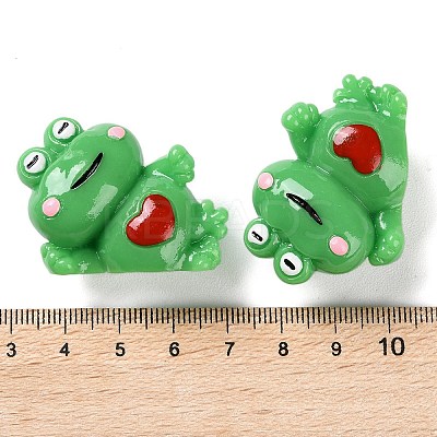 Cartoon Cute Resin 3D Frog Figurines RESI-Z024-01B-1