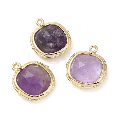 Natural Amethyst Pendants G-G012-09C-02-1