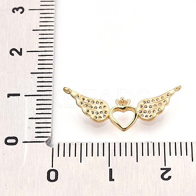 Brass Micro Pave Cubic Zirconia Pendants KK-N261-08G-1