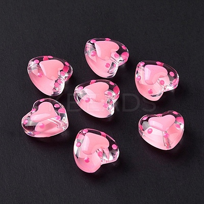 Glass Heart Beads LS-GLAA-D005-01A-1