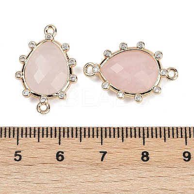 Natural Mixed Stone Faceted Connector Charms G-K347-07G-1