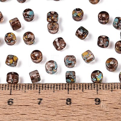 Transparent Colours Picasso Glass Beads SEED-Q039-05A-C06-1