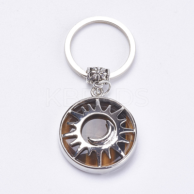 Natural/Synthetic Gemstone Keychain KEYC-G043-B-1