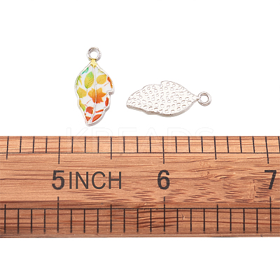 Alloy Enamel Pendants PALLOY-TAC0009-25P-A-1