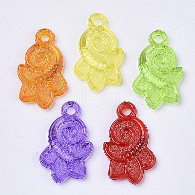 Transparent Acrylic Pendants TACR-T015-081-1