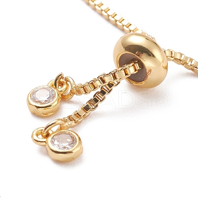 Cubic Zirconia Classic Tennis Bracelet for Women BJEW-F417-02G-RS-1