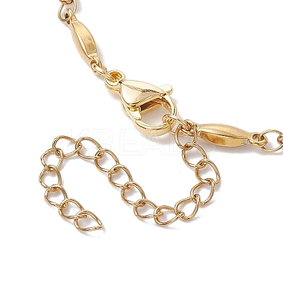 304 Stainless Steel Bar Link Chain Bracelet Making AJEW-JB01245-01-1