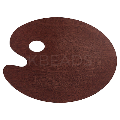 1Pc Wooden Oil Painting Palette AJEW-BC0009-33-1