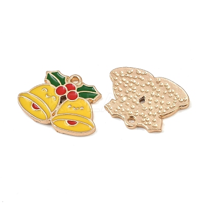 Christmas Alloy Enamel Pendants ENAM-I081-01KCG-04-1