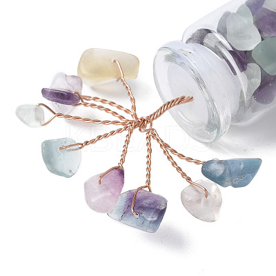 Natural Fluorite Chips Tree Decorations LS-DJEW-P021-E03-1
