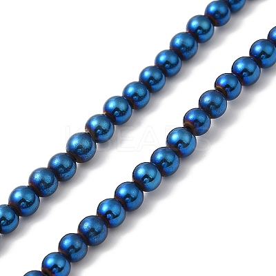 Electroplate Synthetic Magnetic Hematite Beads Strands G-E602-01F-1