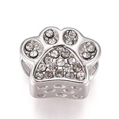 304 Stainless Steel European Beads STAS-O097-90B-1