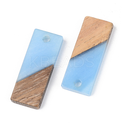 Resin & Walnut Wood Pendants RESI-S389-059A-1