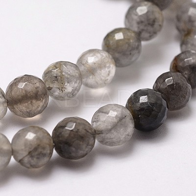 Natural Cloud Quartz Beads Strands G-G736-21-6mm-1