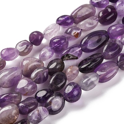 Natural Amethyst Beads Strands G-G146-A09-01-1