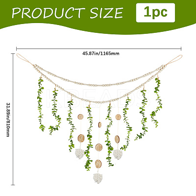 Artificial Eucalyptus Wall Hanging Decor AJEW-WH20067-035A-1