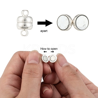 Brass Magnetic Clasps with Loops KK-MC020-NF-1