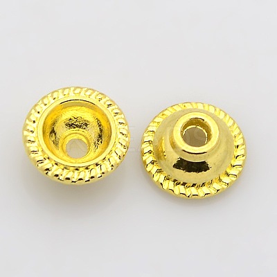 Tibetan Style Alloy Bead Caps K0904011-1