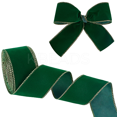 10 Yards Single Face Velvet Ribbon OCOR-WH0092-39A-1