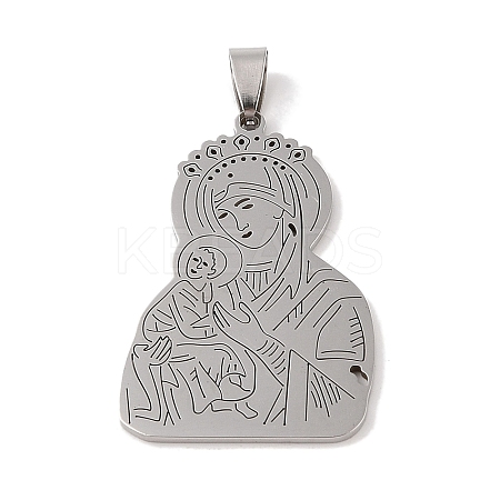 Non-Tarnish 201 Stainless Steel Pendants STAS-A094-01B-P-1