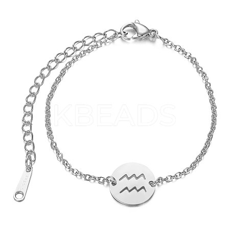 Tarnish Resistant 201 Stainless Steel Link Bracelets LS-STAS-T040-JN009-11-1