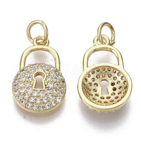 Brass Micro Pave Cubic Zirconia Pendants ZIRC-S067-021-NF-1