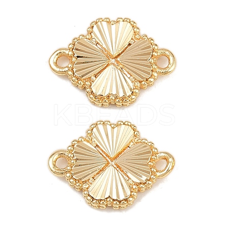 Brass Textured Connector Charms KK-F906-14G-1