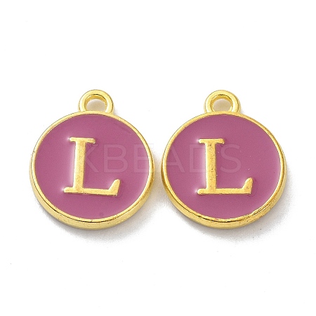Golden Plated Alloy Enamel Charms ENAM-XCP0001-13L-1