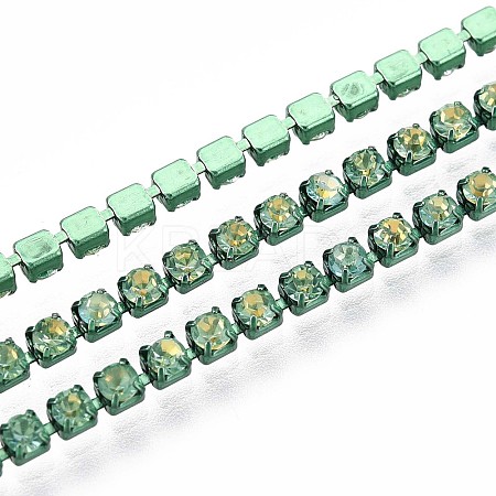 Iron Rhinestone Cup Chains CH-T006-05B-01-1