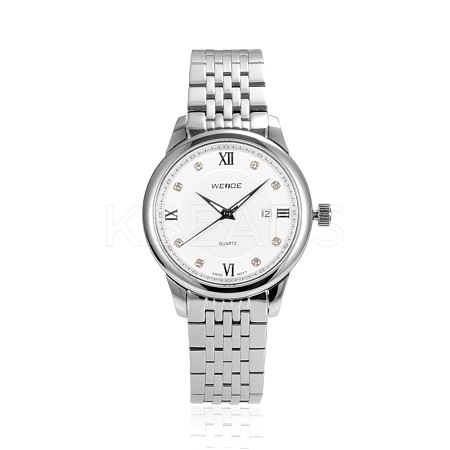 High Quality Stainless Steel Diamond-studded Quartz Watches WACH-N001-45-1